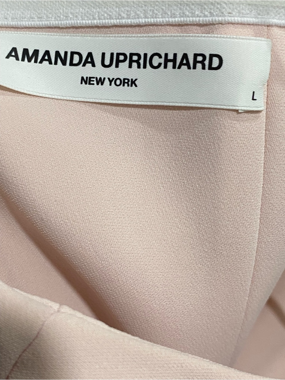 Amanda Uprichard Joslynne Strapless Blush Pink Bow-Front Sheath Dress - Picture 6 of 7